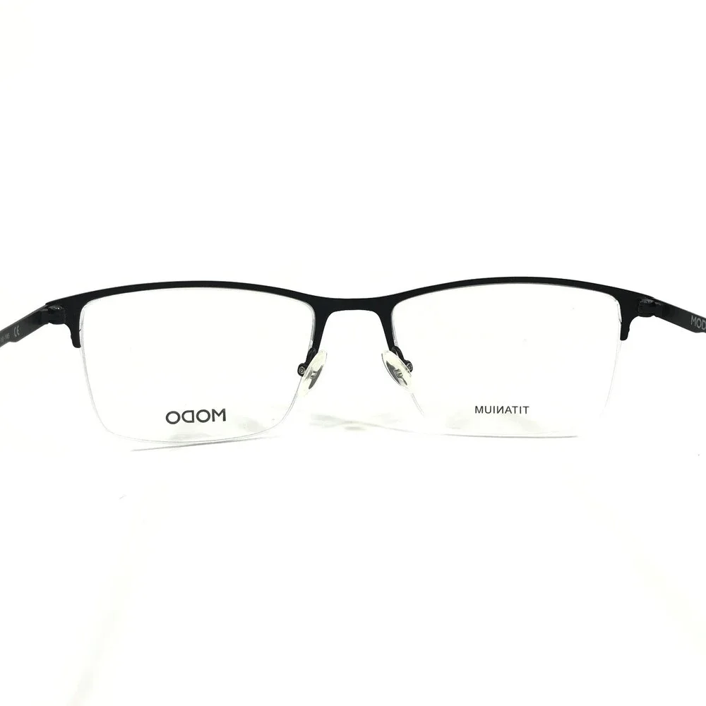 MODO Eyeglasses Frames 4235 BLK Black Square Half Rim 54-18-145